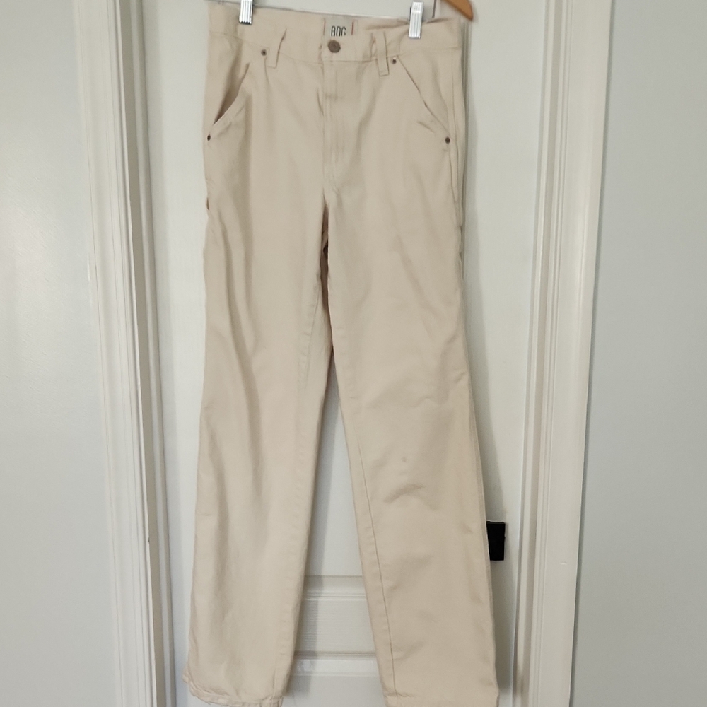 EUC BDG Cream High Rise Carpenter Pants 27